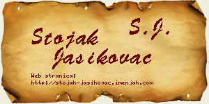 Stojak Jasikovac vizit kartica